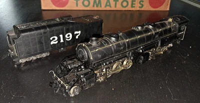 RIVAROSSI HO-SCALE #2197 A.T.&S.F. SANTA FE 2-8-8-2 HAMMER MIT 12-RAD TENDER - Bild 1 von 4