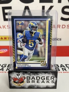 Tutu Atwell 2025 Panini Donruss Football Black Press Proof #5 Rams /10 NK - Bild 1 von 2