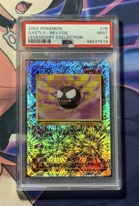 2002 Pokemon Legendary Coll. Reverse Foil Gastly #76 PSA 9 Mint - Picture 1 of 2