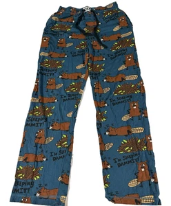 Lazy One Men's I'm Sleeping Dammit Cotton Knit Pajama Pant Sleep Medium - Picture 1 of 5