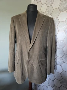 M&S Autograph Khaki Green Brown Cotton Corduroy Blazer Jacket - 42S 42" - Picture 1 of 14