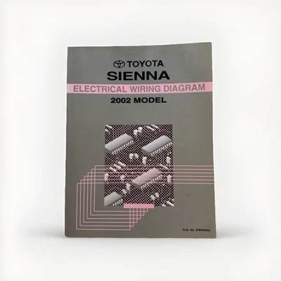 Toyota Sienna Mini-Van 2002 OEM taller servicio reparación manual guía diagramas de cableado Foto 1 de 4
