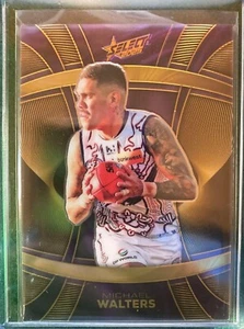 2025 AFL SELECT FOOTY STARS MICHAEL WALTERS LUMINOUS SUPERSTARS DOCKERS #144 - Picture 1 of 2