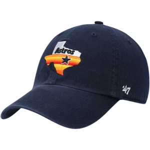 2025 Houston Astros "Texas" '47 Navy Clean Up Adjustable Strapback Dad Cap - Picture 1 of 4