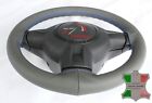 FOR CADILLAC XLR 03-07 GREY LEATHER STEERING WHEEL COVER, CLOSED EDGES, ROYAL BL