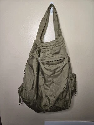 Bolso Hobo Osklen Grande Nylon Gris Bolsillos Ajustables para Llevar-Todo Embalable Brasileño Foto 1 de 4