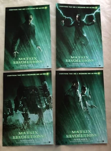 The Matrix Revolutions 2003 Original HANDZETTEL / Faltblatt / Flyer / Mini Poster SET - Bild 1 von 3
