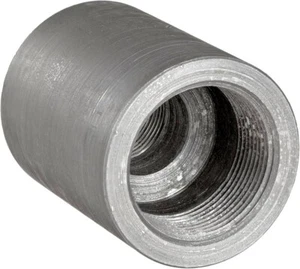 REDUCING COUPLING 2" x 1" Class 3000 NPT Threaded Forged Steel A105 - Picture 1 of 8