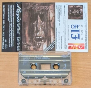 POISON native tongue RARE ORIGINAL UK PROMO SAMPLER CASSETTE FREE POSTAGE - Picture 1 of 2