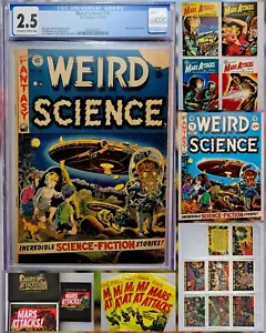 Weird Science #16 (E.C. 1952) CGC 2.5 Wally Wood / 6-Piece "Mars Attacks" Bundle - Picture 1 of 21