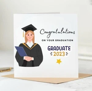 Personalised Graduation Card Congratulations On Your Graduation Card 6x6 - Picture 1 of 2