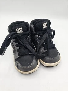 DC Spark High RS Sneakers Toddler Size 6 Gray Black Unisex High Top Shoes - Picture 1 of 12