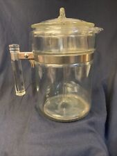 Vintage Pyrex Flameware Stovetop Coffee Pot Perculator