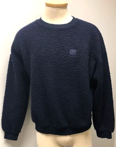 66 NORTH ICELAND VNTG " SHEARLING CREWNECK " BLUE SWEATER WOOL BLEND SKI MENS L - Picture 1 of 9