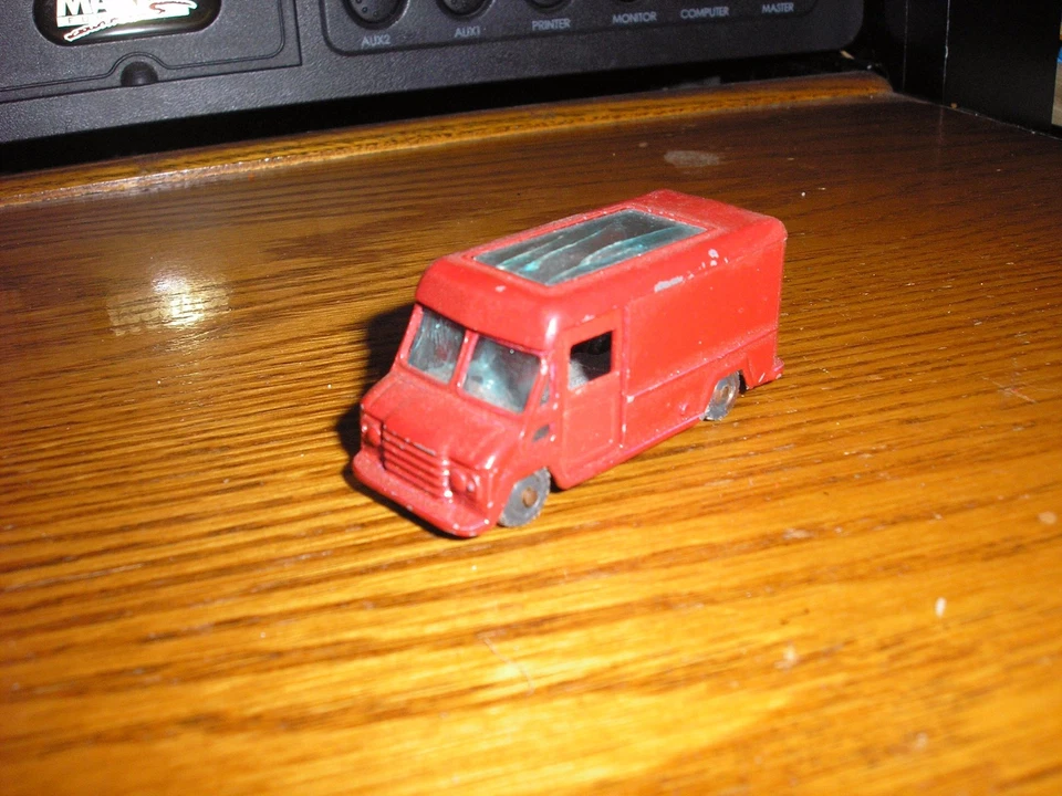 Vintage Husky Commercial Walk-Thru Delivery Van Red Free SHIPPING - Image 1 of 4