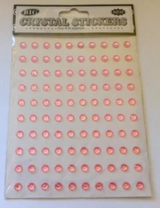 100 ROSA AUTOADHESIVO CRISTAL PEDRERÍA 5mm - Imagen 1 de 1