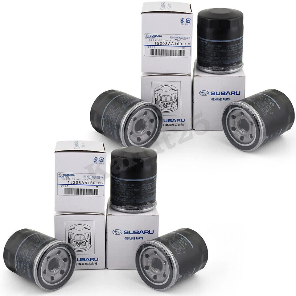 Genuine Subaru Engine Oil Filter 6 PACK 15208AA160 for Impreza Legacy Forester Foto 1 de 4