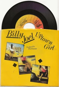 BILLY JOEL UPTOWN GIRL ORIGINAL SINGLE FROM USA + DIFFERENT PIC COVER - Picture 1 of 2