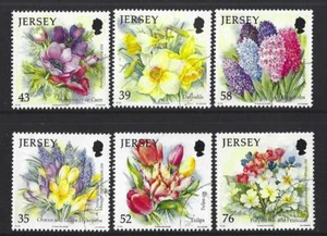 JERSEY 2009 SPRING FLOWERS SET OF 6 FINE USED - Picture 1 of 1