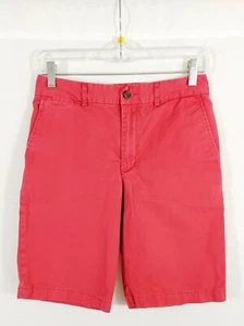 Polo Ralph Lauren Boys Chino Shorts 16 Cotton Coral Flat Front Pockets Zip Fly - Picture 1 of 7