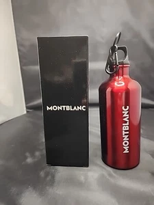 NUEVO EN CAJA Montblanc Botella de Agua Cantimplora Rossa Rojo Acero Inoxidable con Logo - Imagen 1 de 3