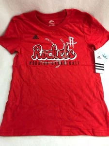 Camiseta NBA Houston Rockets Manga Corta Juvenil Talla M 10-12 ADIDAS Roja - Imagen 1 de 7