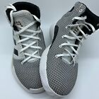 Adidas Hightops Shoes Boys/Youth Black White Mesh Athletic Size 5 11222