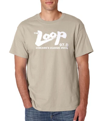 THE LOOP T-Shirt Chicago Classic Rock Radio Station 97.9 FM on S-6XL Tee - Image 1 of 2