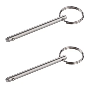 2 Pack Quick Release Pin, Diameter 3/16"(4.8Mm), Overall Length 2-1/2"(65Mm),... - Picture 1 of 11