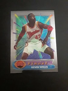 1994-95 Topps Finest Kevin Willis #97 Atlanta Hawks - Picture 1 of 2