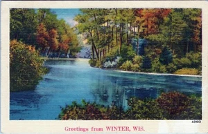 Postal de saludos desde invierno de Wisconsin 43103 publicada - Imagen 1 de 2