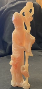 Antique SHOU XING Acrylic 11” Statue God of Longevity Stamped Makers Mark - Picture 1 of 12