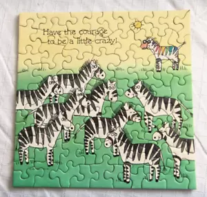 vintage 1979 Springbok mini puzzle Have The Courage to be a little Crazy - compl - Picture 1 of 7