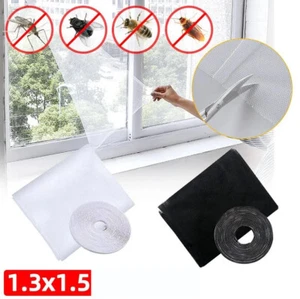 ZANZARIERA PER FINESTRA ADESIVA TENDA TELO ANTI ZANZARE INSETTI BIANCA 150x130CM - Foto 1 di 3