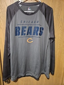 Camicia Majestic Cool Base Chicago Bears uomo taglia XL atletica manica lunga - Foto 1 di 5