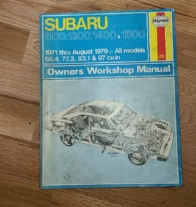 Subaru 1100 1300 1400 1600 1971 thru 1979 Haynes Repair Manual 237 - Picture 1 of 1