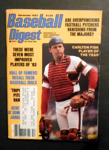 December 1983 Baseball Digest CARLTON FISK Chicago White Sox Player Of The Year - Picture 1 of 2
