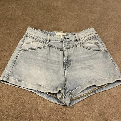 Pantalones cortos de jean Pacsun para mujer talla 29 denim lavado claro enrollados Foto 1 de 4