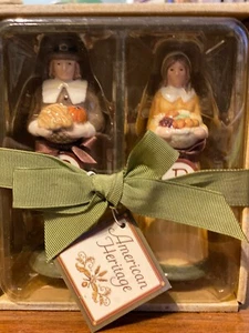 Thanksgiving American Heritage Grassland Straße Pilger Salz-Pfefferstreuer Set-Neu im Karton - Bild 1 von 3