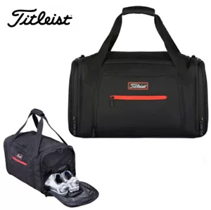 TITLEIST Golf Duffel Bag TA20PDF Bolso Boston Negro Hombro Incluye bolsillo para zapatos - Imagen 1 de 9