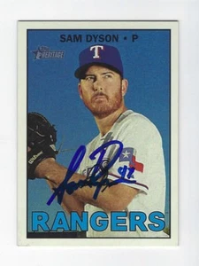 Autographed Sam Dyson Texas Rangers 2016 Topps Heritage Card #689 - Picture 1 of 1