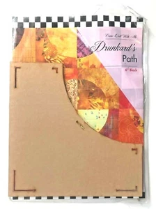 Komm Quilt mit mir - Drunkard's Path Quilt NUR VORLAGE B (6" Block) - Bild 1 von 3