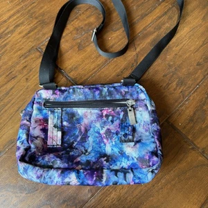 baggallini Umhängetasche Damen Einheitsgröße Lila Blau Blumen Reise Organizer - Bild 1 von 12