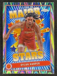 2024 Topps Cromo McDonald's #SES-DYH Dylan Harper Major Stars RayWave Refractor - Imagen 1 de 2