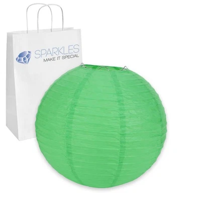 50 piezas Linterna de papel china de 6 pulgadas - Verde - Decoración de eventos de fiesta de boda rz Foto 1 de 4
