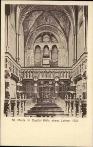 Cartolina Chiese Edificio ~1910/20 COLONIA Veduta interna Santa Maria in Campidoglio - Foto 1 di 2