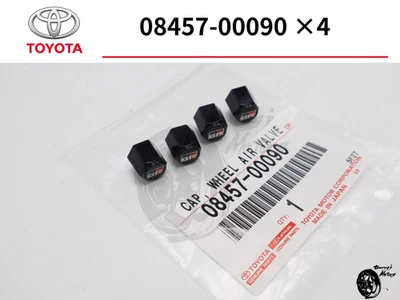 Toyota Genuine GAZOO RACING GR SPORT Tire Air Valve Cap 4 Piece Set JDM OEM - Image 1 of 4
