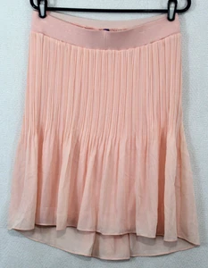 Seraphine Gr. 4 melone orange Plissee Pull-On High Low Flare Rock gefüttert - Bild 1 von 5