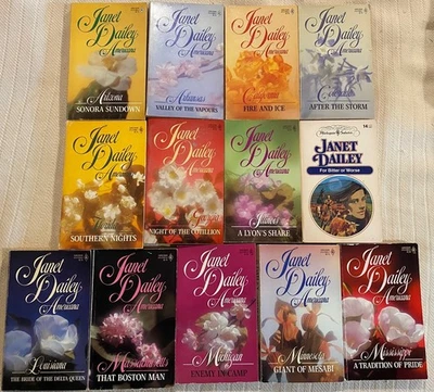 PARTIAL SERIES - The Americana Series by Janet Dailey (13 Book Lot) Set LOT A Foto 1 de 2