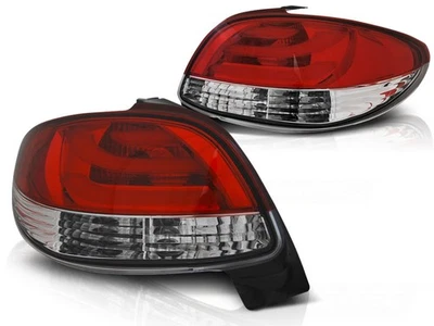 luces traseras peugeot 206 1998 1999 2000 2001- hatchback 3d/5d rojo blanco led Foto 1 de 3